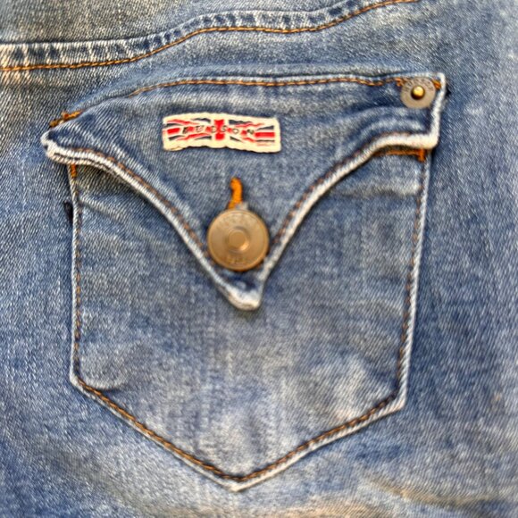 Hudson Girls Denim Cuffed Jean Shorts Size 12 Lightweight Casual Wear - Picture 9 of 9